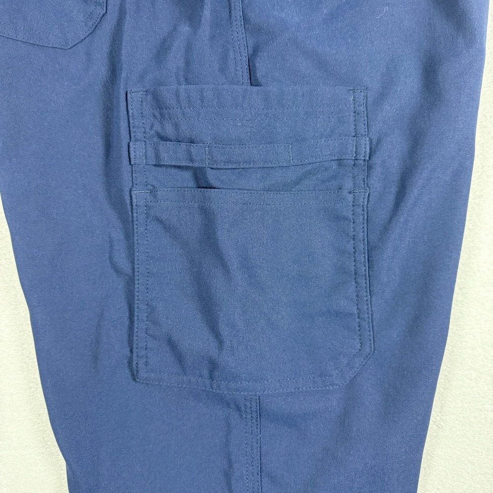 Carhartt Men Ripstop cargo scrub pants Jogger Petite M Blue Nylon Drawstring - Picture 9 of 13
